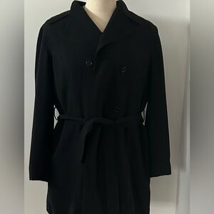 VTG Cynthia Howie Maggy Boutique Jacket Sz 14 Black with tie